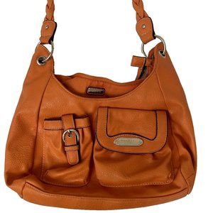 Rosetti New York Purse Orange Pumpkin Color 10x10x4 Outer Pockets Magnet & Zip